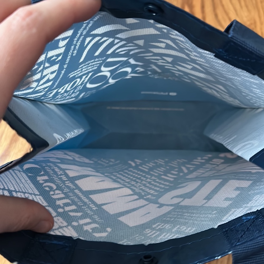 Lululemon Navy Namaste Small Reusable Tote - Picture 6 of 7